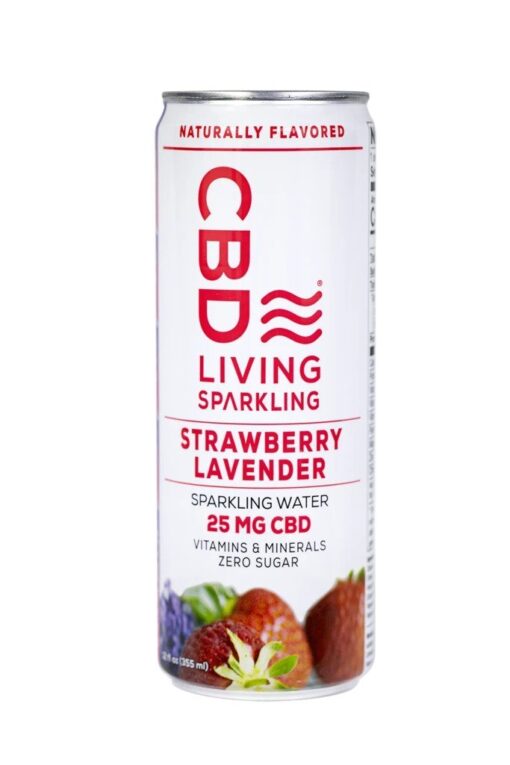 Strawberry Lavender CBD Sparkling Water